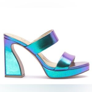 NWOT JESSICA SIMPSON Diza Faux Leather Platform High Heel Sandals